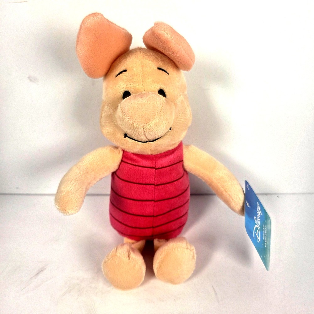 Disney Piglet Winnie the Pooh Plush 11 Inch Pink Stuffed Animal New With Tags